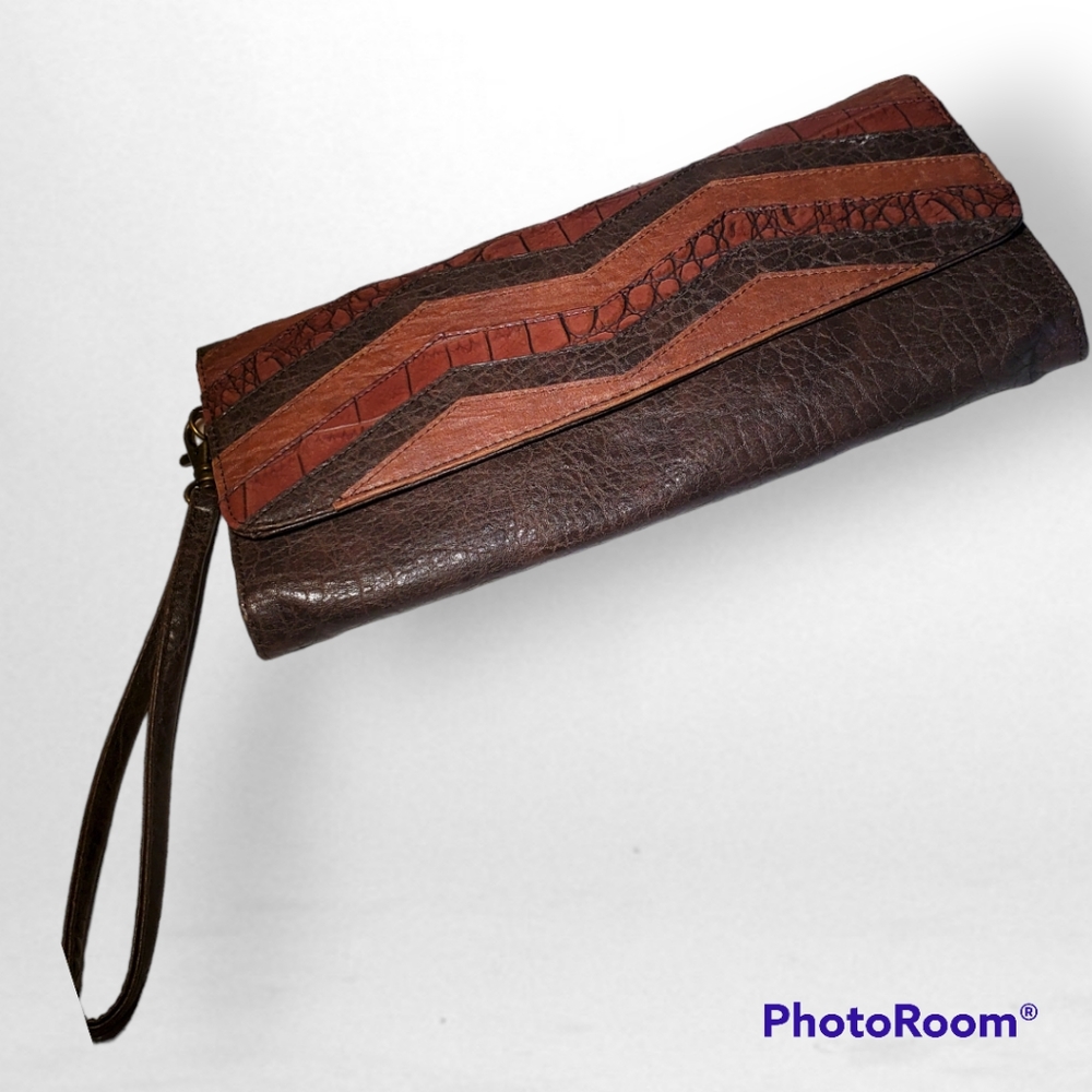 Jessica Simpson clutch purse wristlet 3 piece removable keyring credit card case